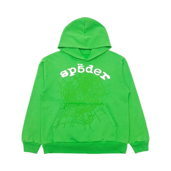 SP5DER Web Hoodie Slime Green