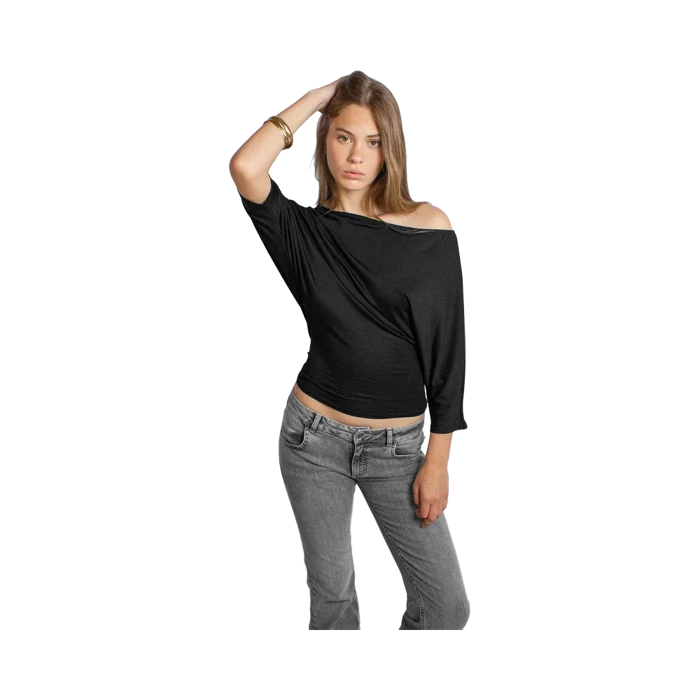 Subdued Asymmetric T-Shirt 'Black'
