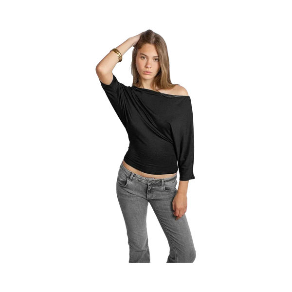 Subdued Asymmetric T-Shirt 'Black'