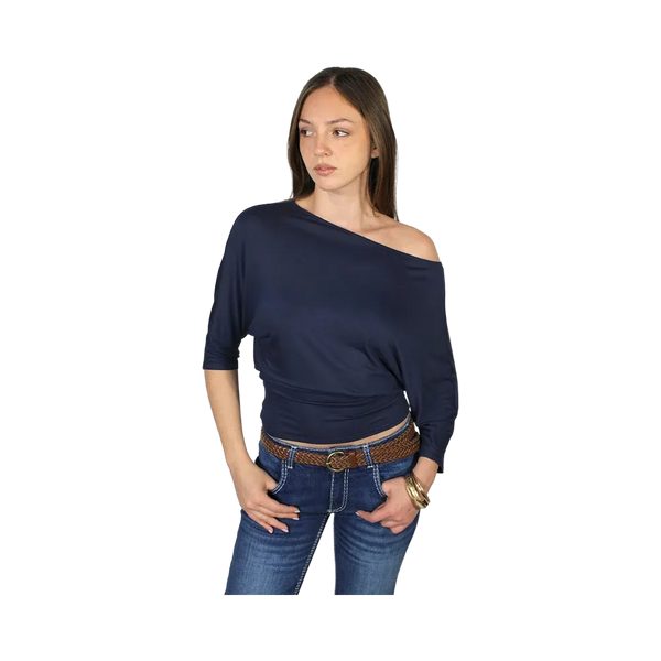 Subdued Asymmetric T-Shirt 'Blue'