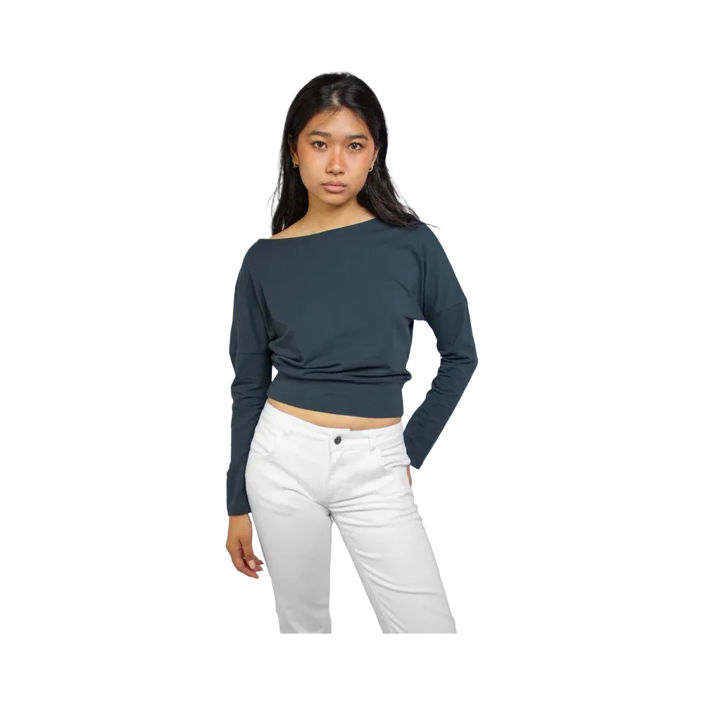 Subdued Asymmetrical T-Shirt 'Blue'