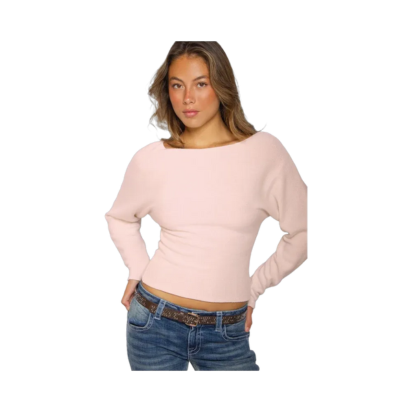 Subdued Boat Neck Sweater 'Alex Rose'