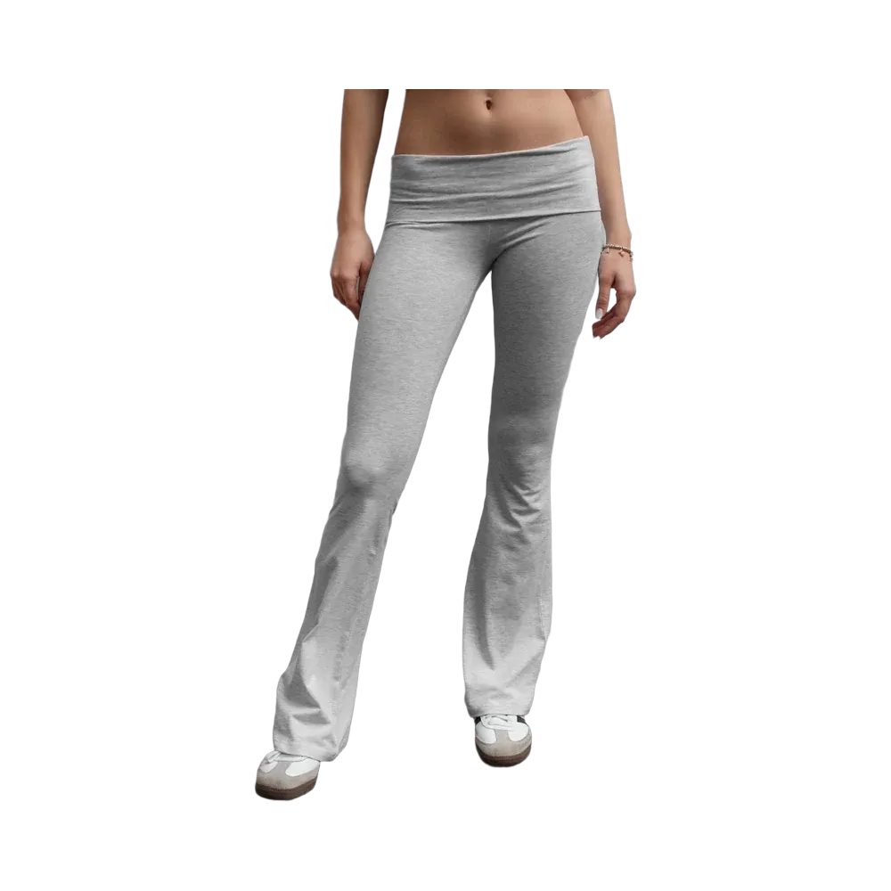 Subdued Cuffed Pants 'Pearl Grey Melange'