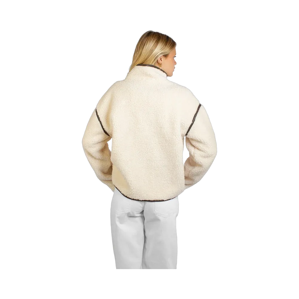 Subdued Double-Breasted Jacket 'Off White Brown'