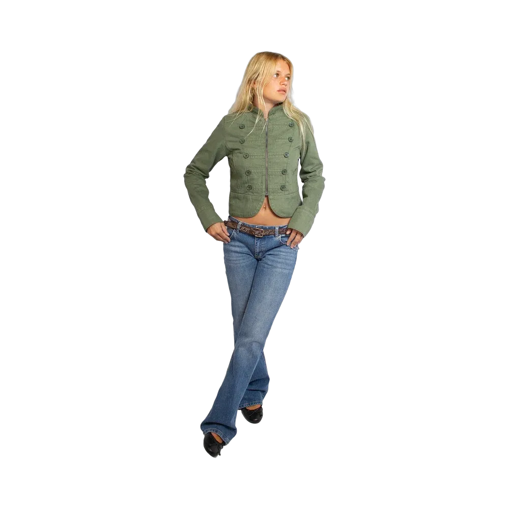 Subdued Double-Button Jacket 'Green'