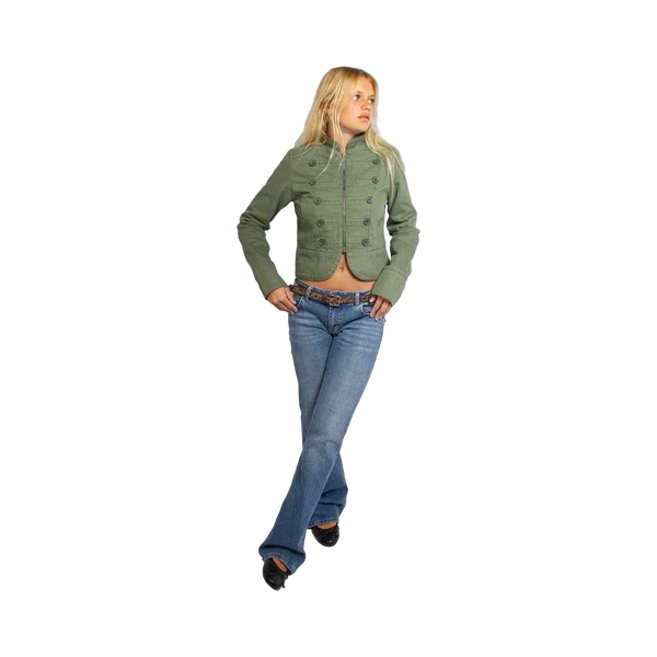 Subdued Double-Button Jacket 'Green'