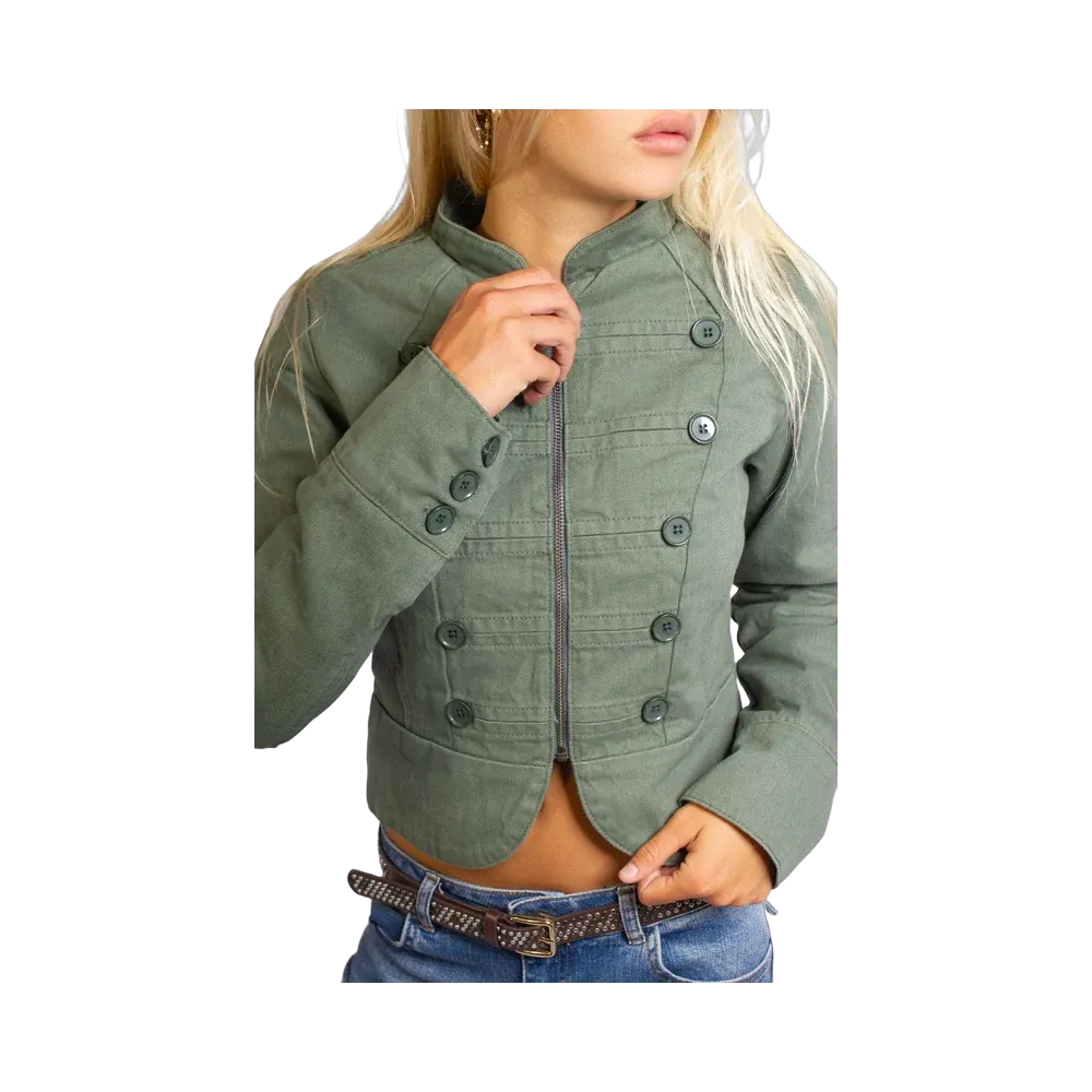 Subdued Double-Button Jacket 'Green'