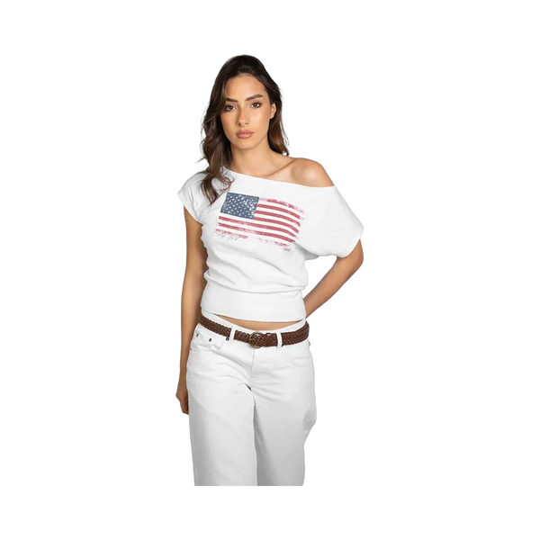 Subdued Flag USA T-Shirt 'White'