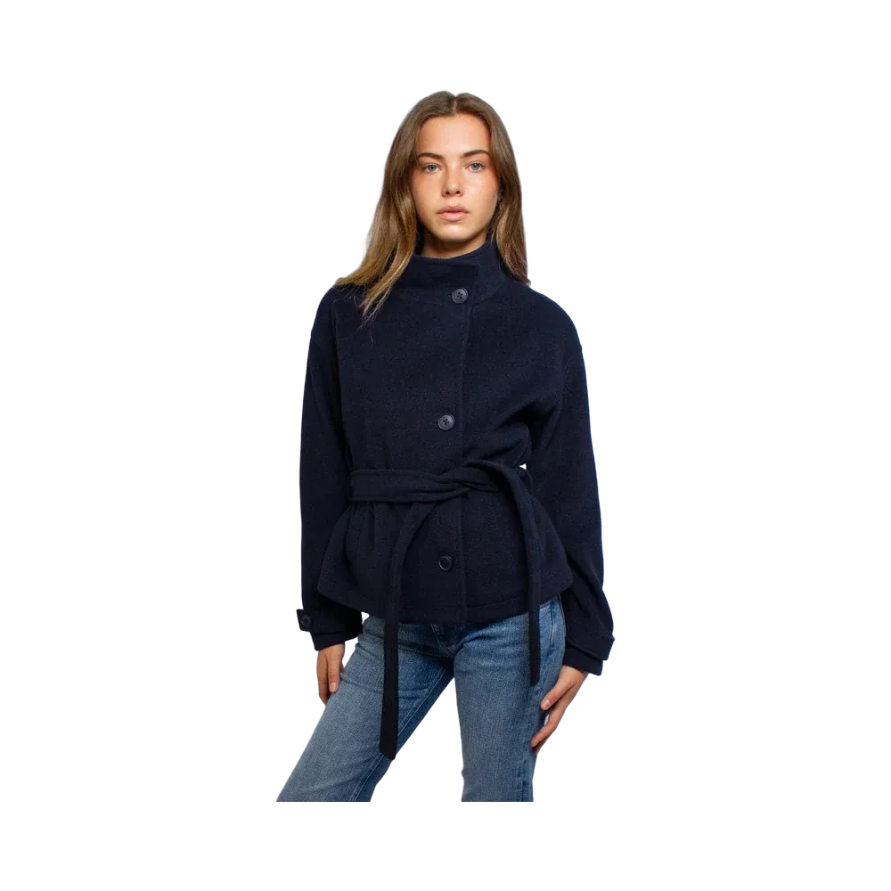 Subdued High-Neck Jacket 'Blue'