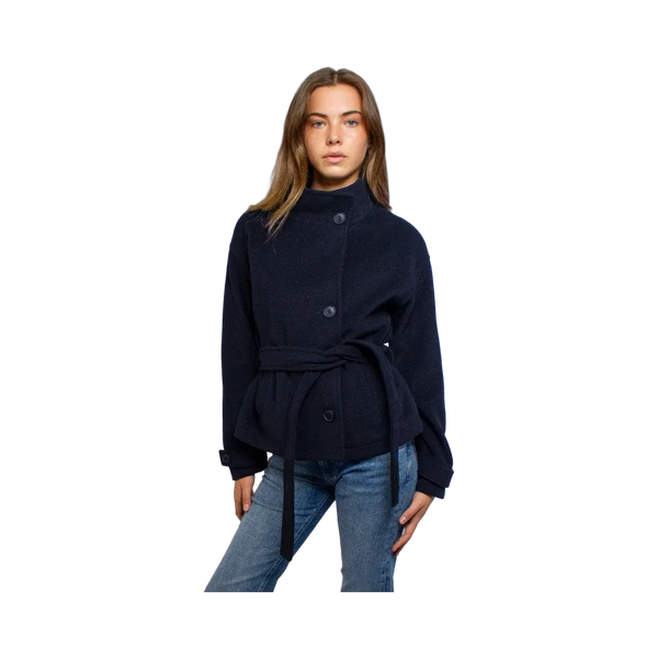 Subdued High-Neck Jacket 'Blue'