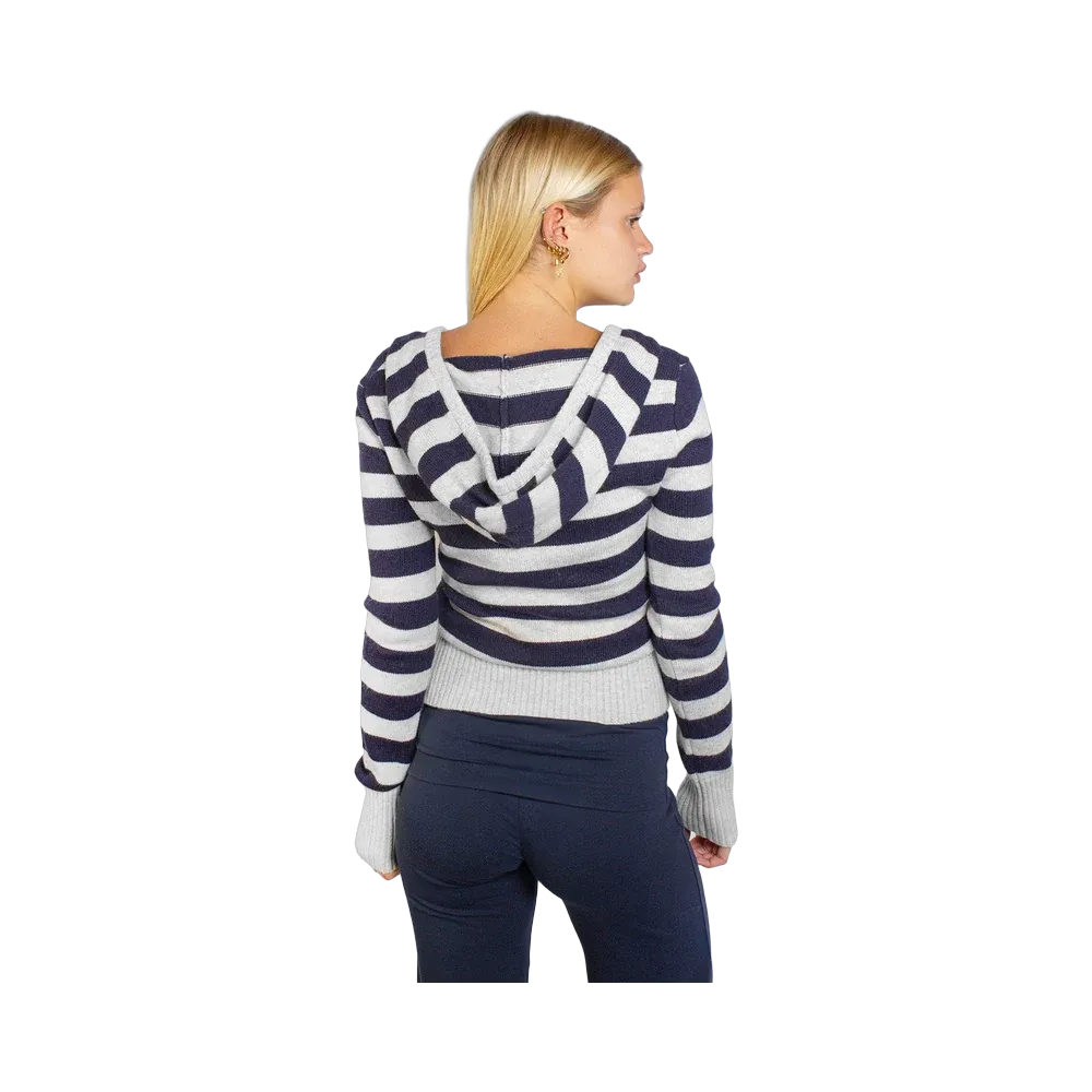 Subdued Hooded Sweater 'Grey Blue'