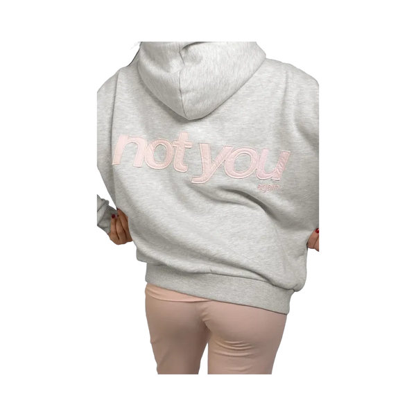 Subdued Hoodie Not You 'Pearl Grey Melange'