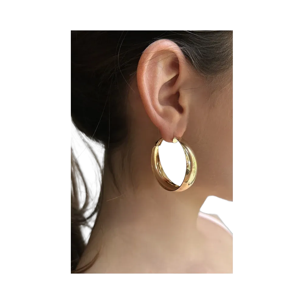 Subdued Hoop Earrings 'Gold'
