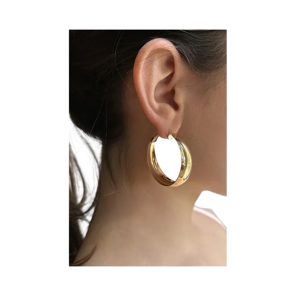Subdued Hoop Earrings 'Gold'