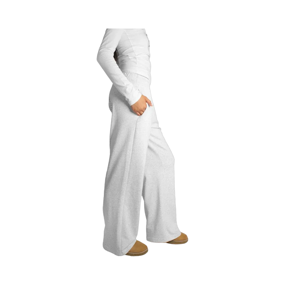 Subdued Joggers With Wings 'Pearl Grey Melange'