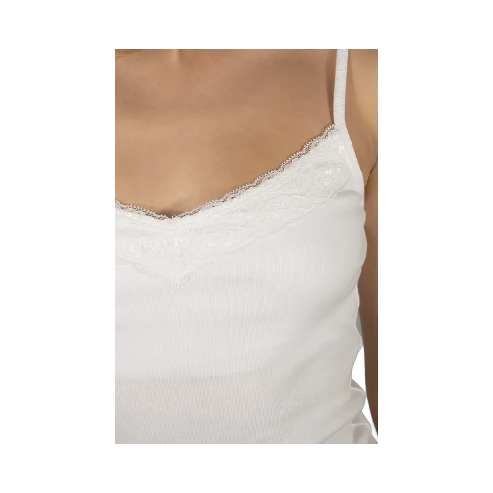Subdued Lace Tank Top 'White'