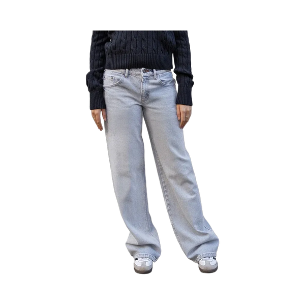 Subdued Low-Rise Star Jeans 'Light Blue Denim'