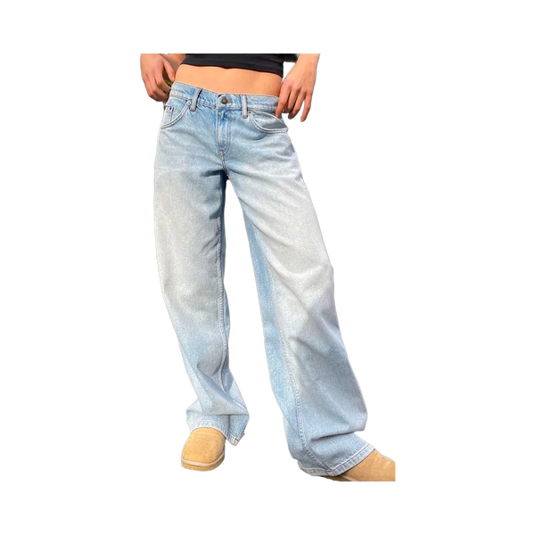 Subdued Low Waist Jeans 'Light Blue Denim'