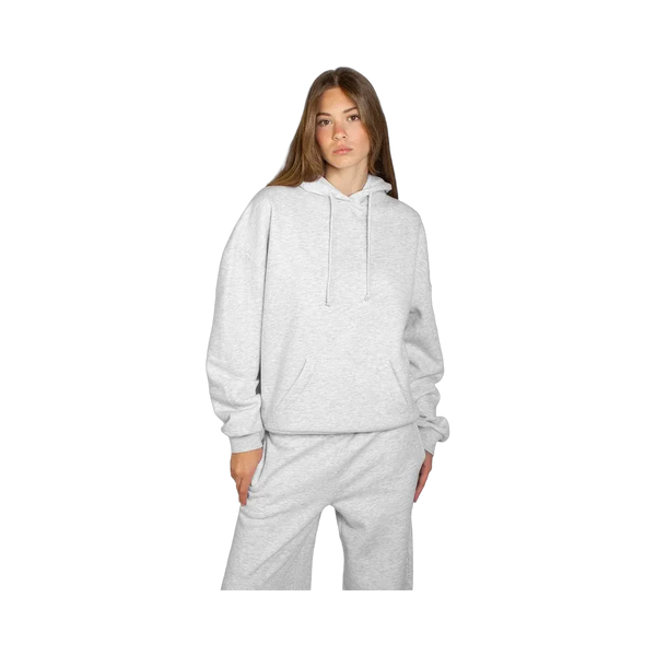 Subdued New York Rhinestone Hoodie 'Pearl Grey Melange'