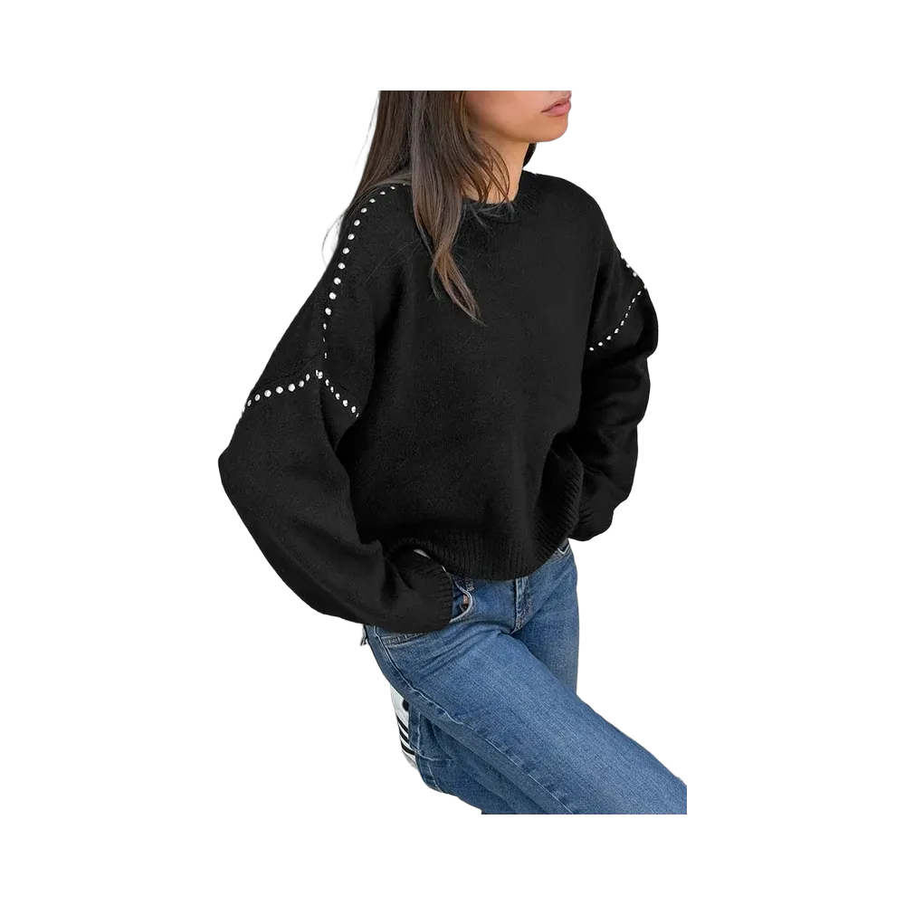 Subdued Studs Sweater 'Black'