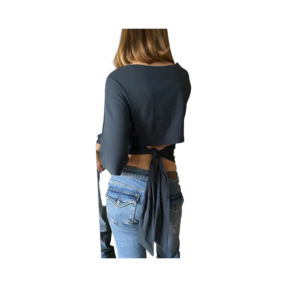 Subdued T-Shirt With Back Lacing 'Blue'