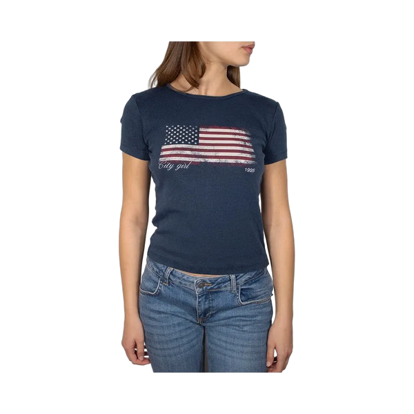 Subdued USA Flag T-Shirt 'Blue'