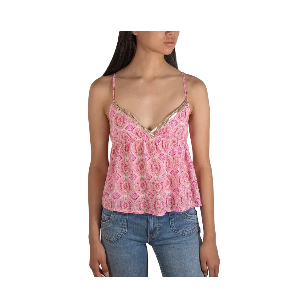 Subdued V-Neck Top 'Paisley'