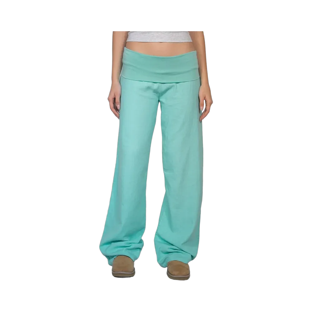 Subdued Waistband Palazzo Pants 'Aquamarine'