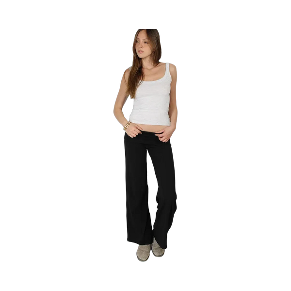 Subdued Wide-Leg Pants 'Black'