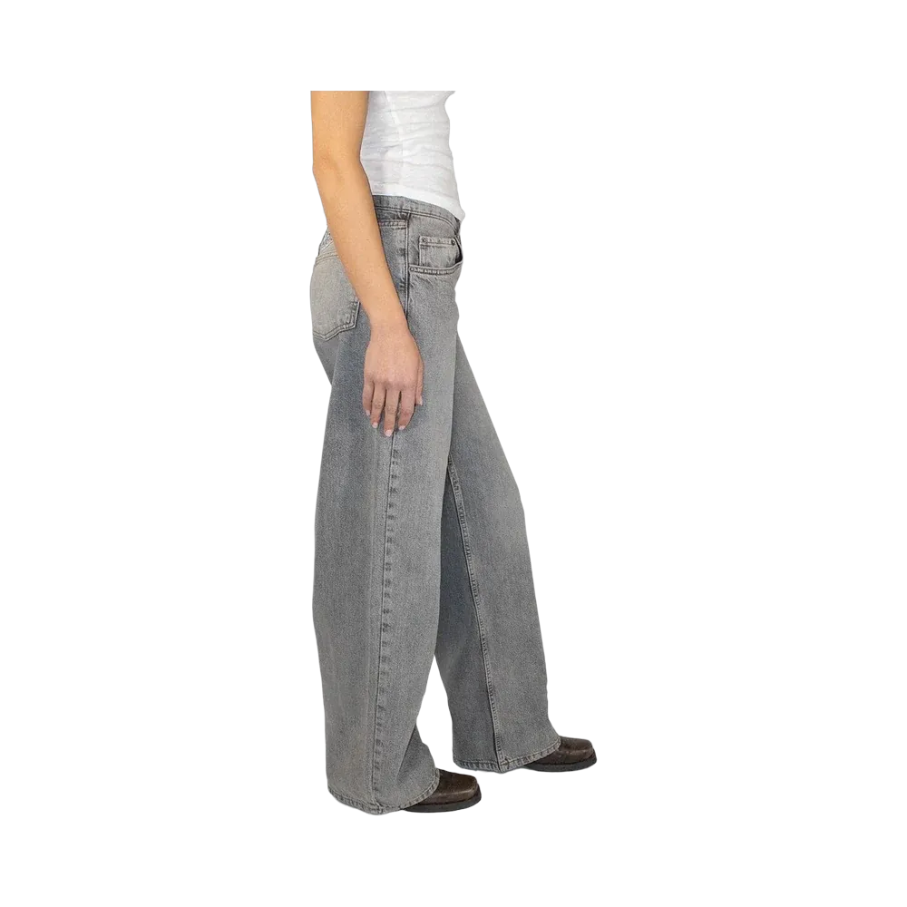 Subdued Wings Low-Waist Jeans 'Volcano Grey'
