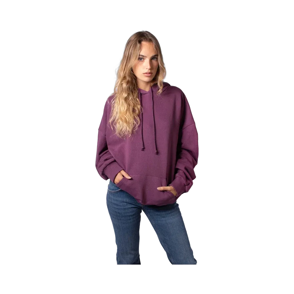 Subdued Wings Sequin Hoodie 'Plum'
