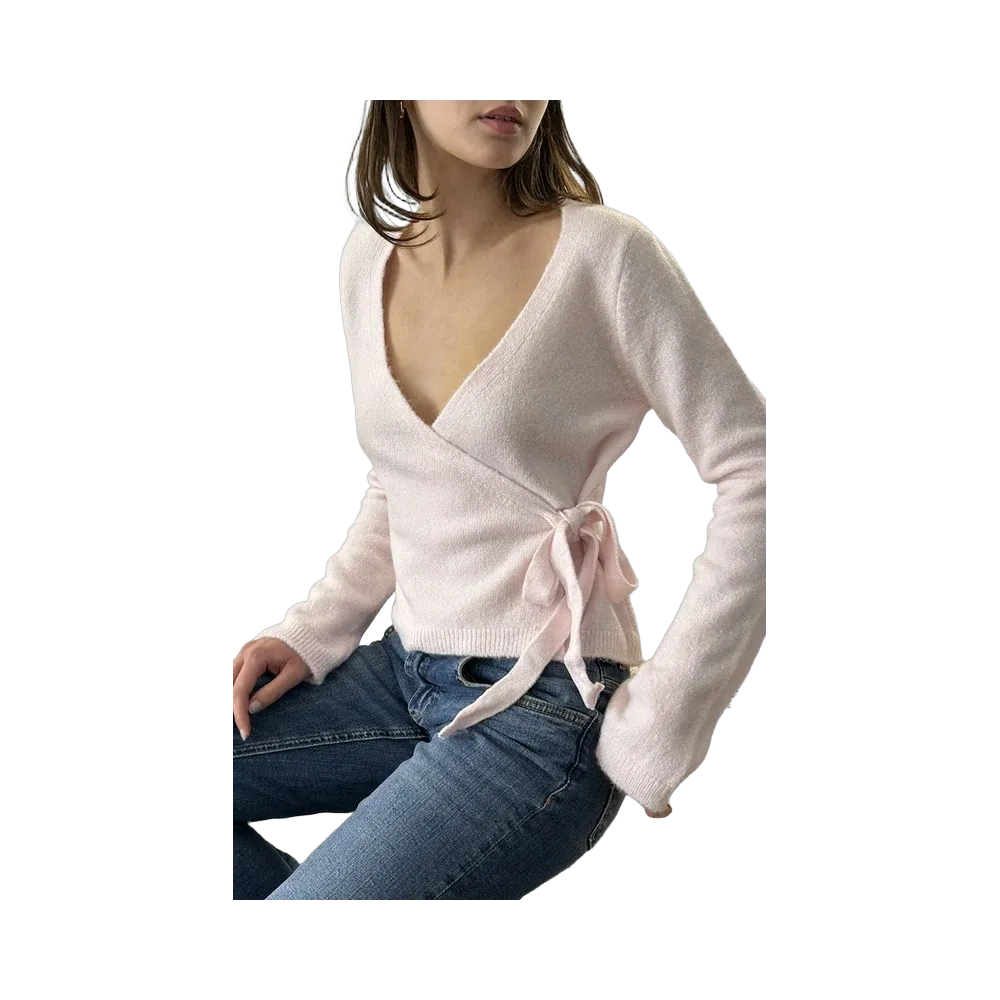 Subdued Wrap Cardigan 'Alex Rose'