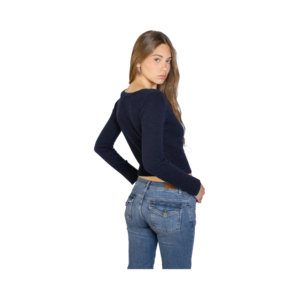 Subdued Wrap Sweater 'Blue'