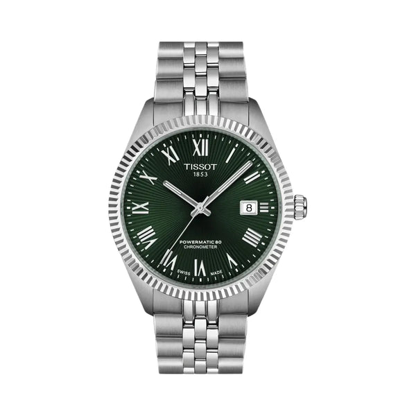 Tissot Ballade Unisex Automatic Green Dial Analog Stainless Steel Watch T1564081109300