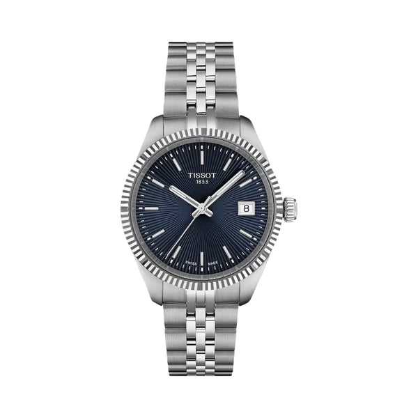 Tissot Ballade Women Quartz Blue Dial Analog Stainless Steel Watch T1562101104100