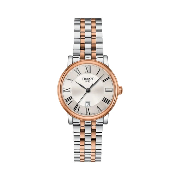 Tissot Carson Women Quartz Silver Dial Analog Stainless Steel Watch T1222102203301