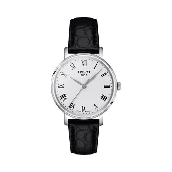 Tissot Everytime Women Quartz Silver Dial Analog Leather Watch T1432101603300