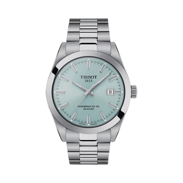 Tissot Gentleman Men Automatic Blue Dial Analog Stainless Steel Watch T1274071135100