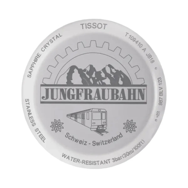 Tissot Jungfraubahn Men Quartz Silver Dial Analog Stainless Steel Watch T1094101103310