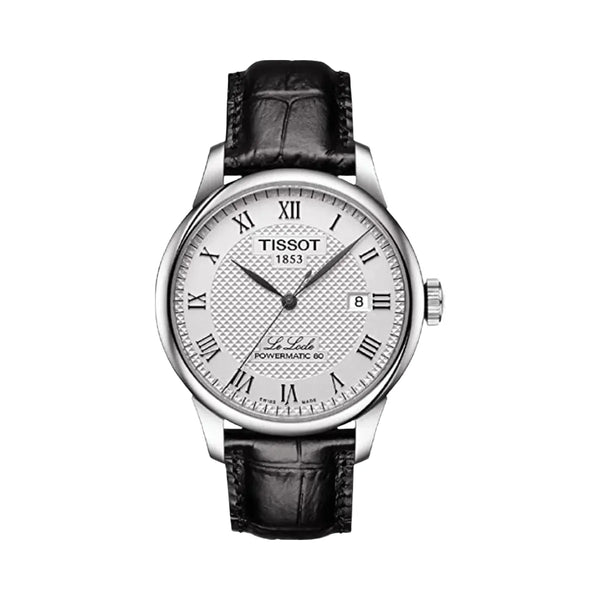 Tissot Le Locle Men Automatic Silver Dial Analog Leather Watch T0064071603300