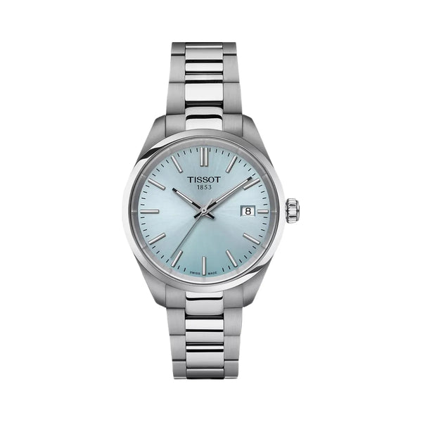 Tissot PR 100 Unisex Quartz Blue Dial Analog Stainless Steel Watch T1502101135100