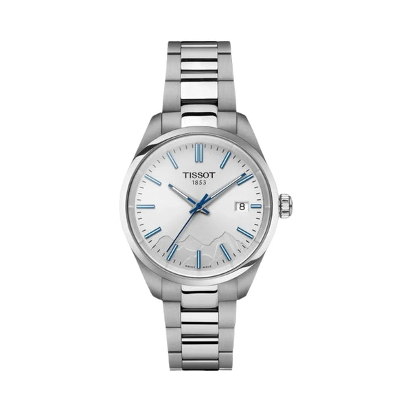 Tissot PR 100 Women Quartz Silver Dial Analog Stainless Steel Watch T1502101103101