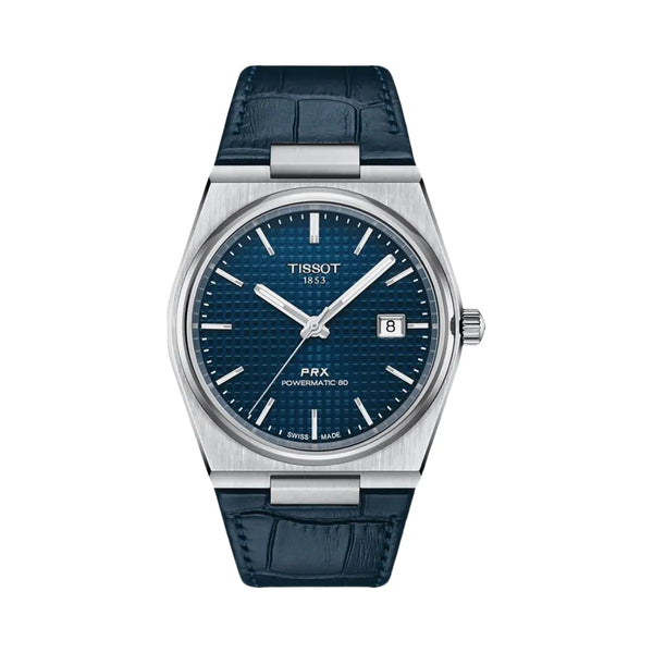 Tissot PRX Men Automatic Blue Dial Analog Leather Watch T1374071604100