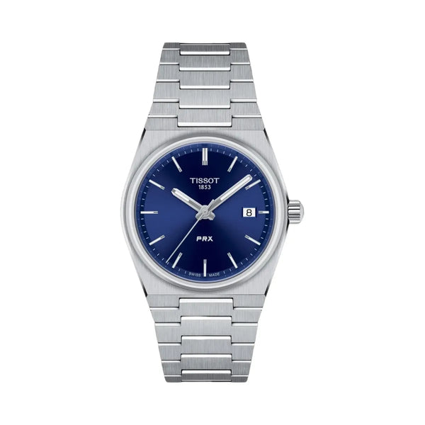 Tissot PRX Unisex Quartz Blue Dial Analog Stainless Steel Watch T1372101104100