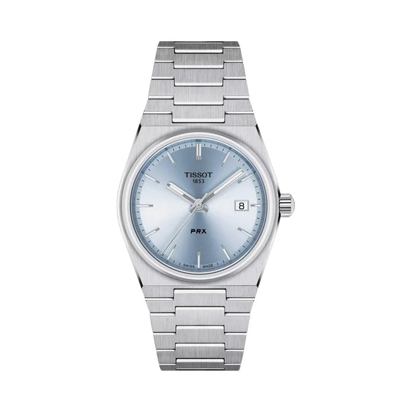 Tissot PRX Unisex Quartz Blue Dial Analog Stainless Steel Watch T1372101135100