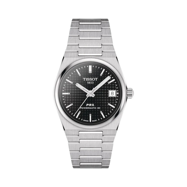 Tissot PRX Women Automatic Black Dial Analog Stainless Steel Watch T1372071105100