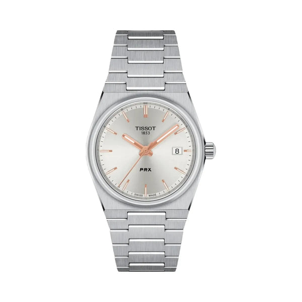 Tissot PRX Women Quartz Silver Dial Analog Stainless Steel Watch T1372101103100