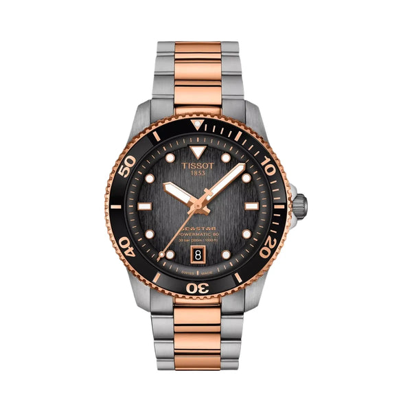 Tissot Seastar 1000 Men Automatic Grey Dial Analog Stainless Steel Watch T1208072205101