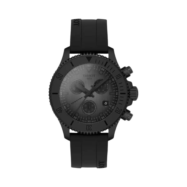 Tissot Seastar 1000 Men Quartz Black Dial Chronograph Synthetic Watch T1202173706100