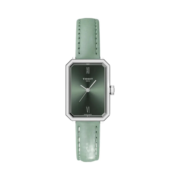 Tissot SRV Women Quartz Green Dial Analog Leather Watch T1601101609300